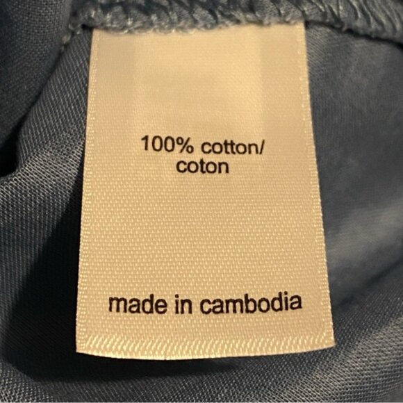 NEW Maurices Babydoll Top Sz XL Cotton Blue - Picture 5 of 8